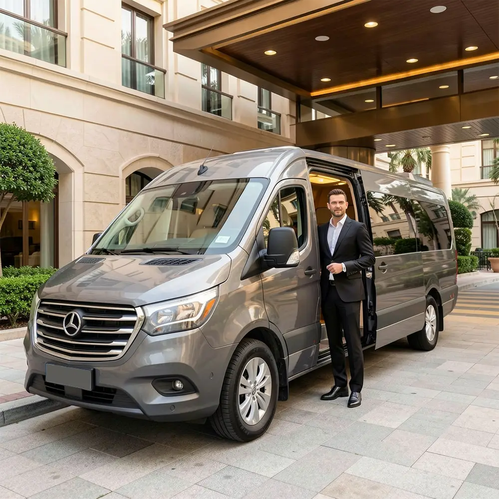 Elegant mink coat display at the best quality fur and leather brand in Istanbul boutique. Private chauffeur Istanbul waiting outside a luxury hotel for a complimentary hotel pickup. Handcrafted leather jackets at a high-end fashion house in Zeytinburnu Istanbul. Elite fashion transport vehicle for a stress-free luxury boutique transfer Luxury shopping experience.
